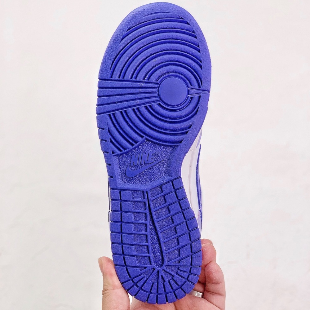 Nike Women's Low Top Athletic Sneakers in White and Purple - Picture 5 of 6